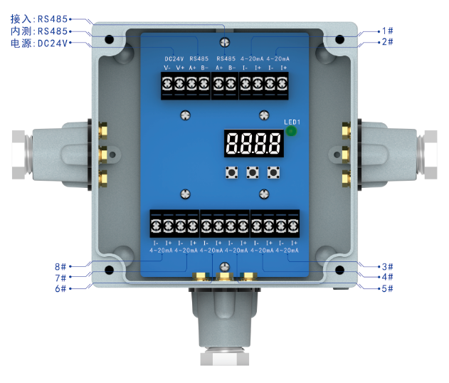 信號轉換器RS485轉4-20mA